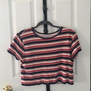 Forever 21 striped crop top